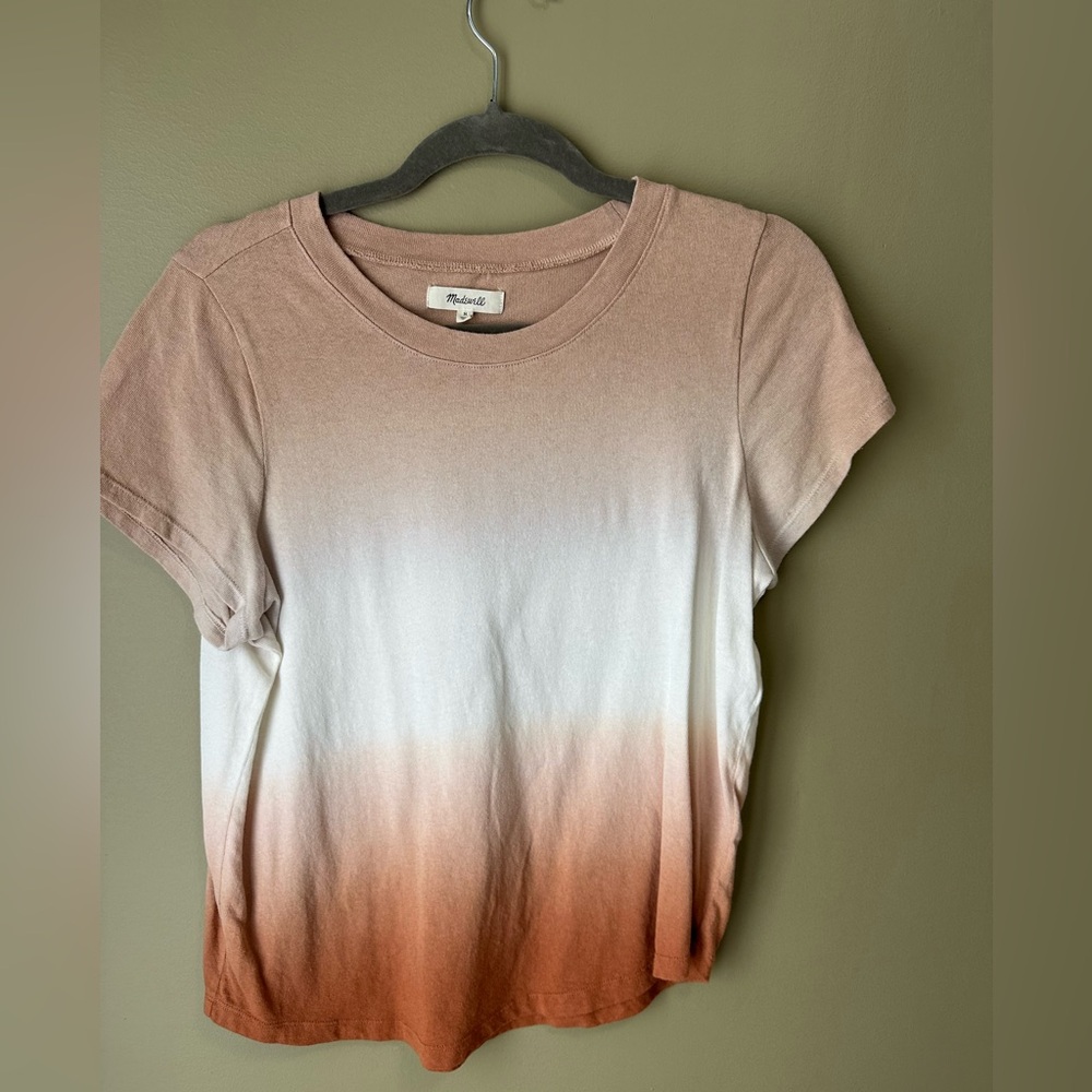Madewell Terracota ombré Short Sleeve Tee